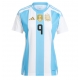 Argentina Julian Alvarez #9 Echipament de Fotbal Replică Copa America 2024 Femei Acasa